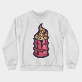 Red Barrel Fire Crewneck Sweatshirt